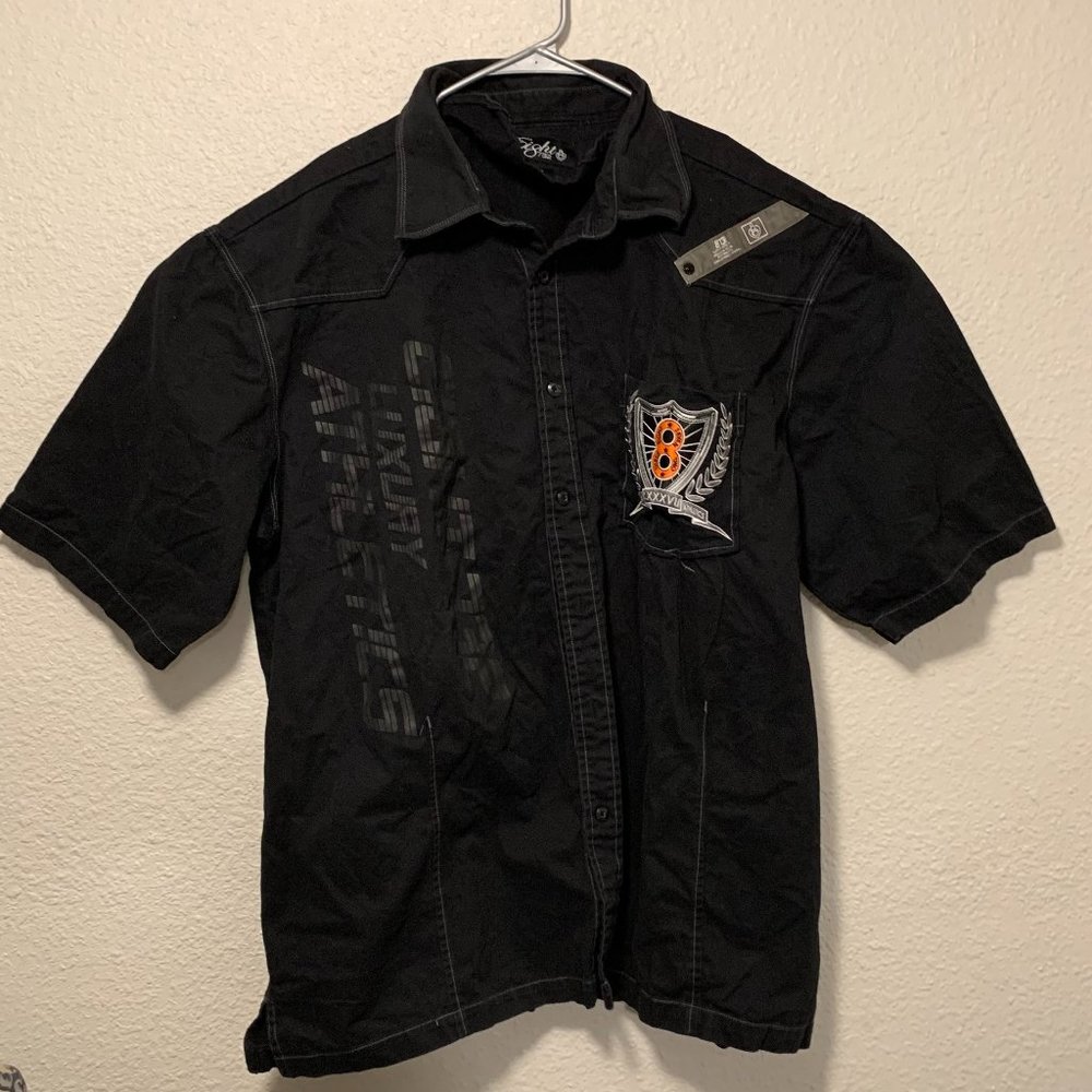 Eight 732 Mens Black Denim Jacket Size 2XL 8732 Motor Club Custom Culture